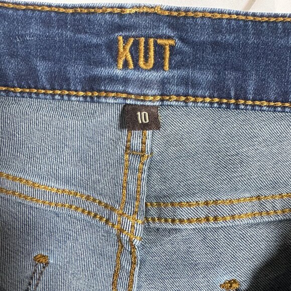 Kut from the Kloth Hi Rise Crop Straight Sz 10 - Picture 6 of 7